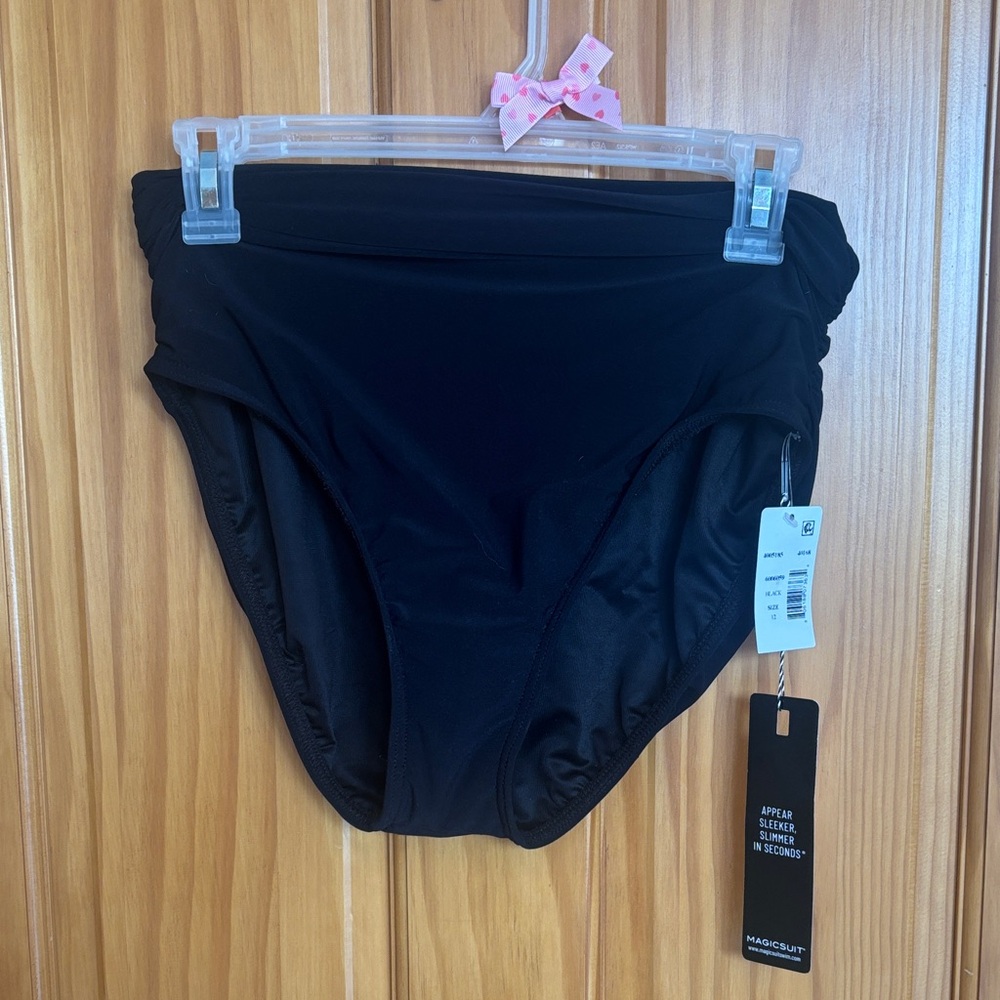 NWT MAGICSUIT Black Bottom Elegant Swimwear